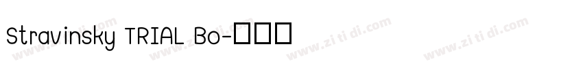 Stravinsky TRIAL Bo字体转换